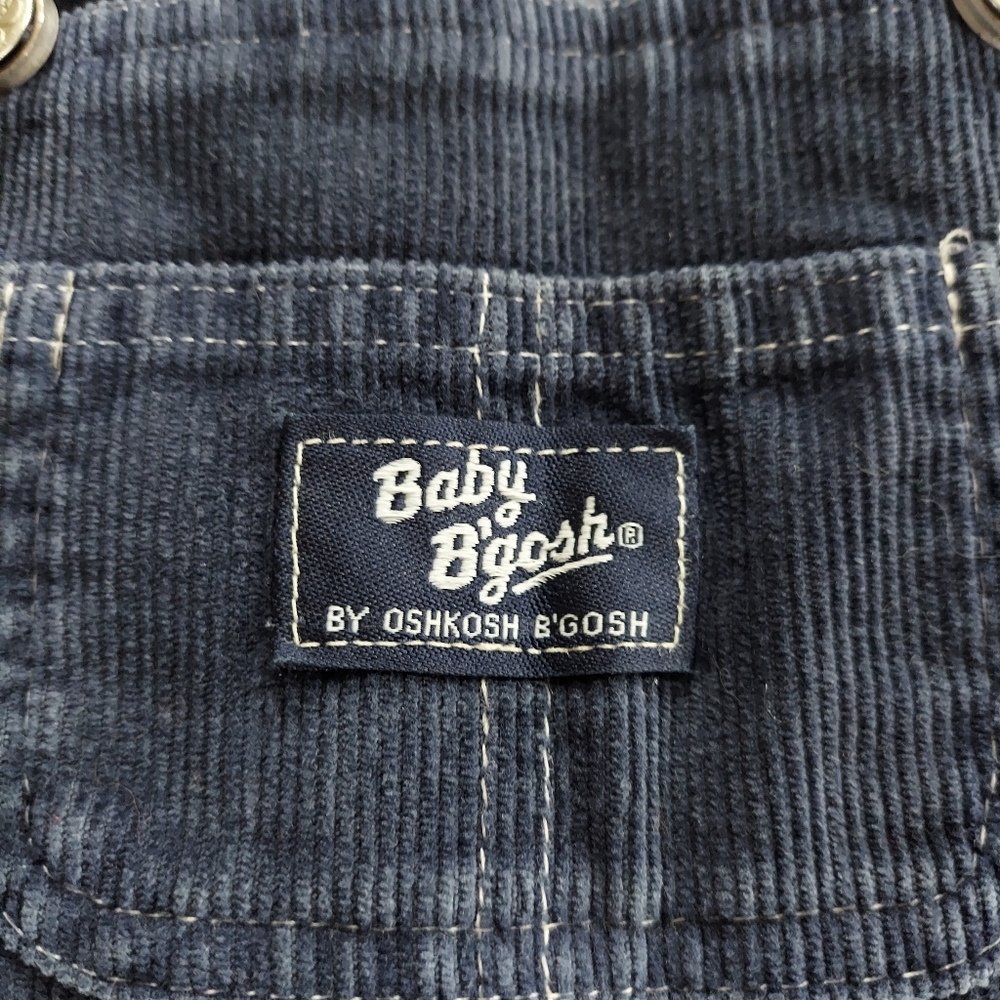 Vintage 90s OshKosh Baby B'gosh Corduroy Overalls 18 Mos - Picture 3 of 9